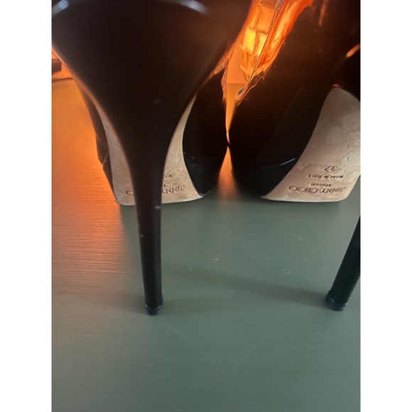 Jimmy Choo Black Patent Pumps - Picture 6 of 7